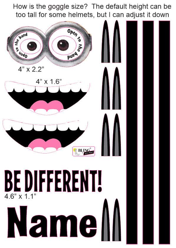 Printable Minion Mouth