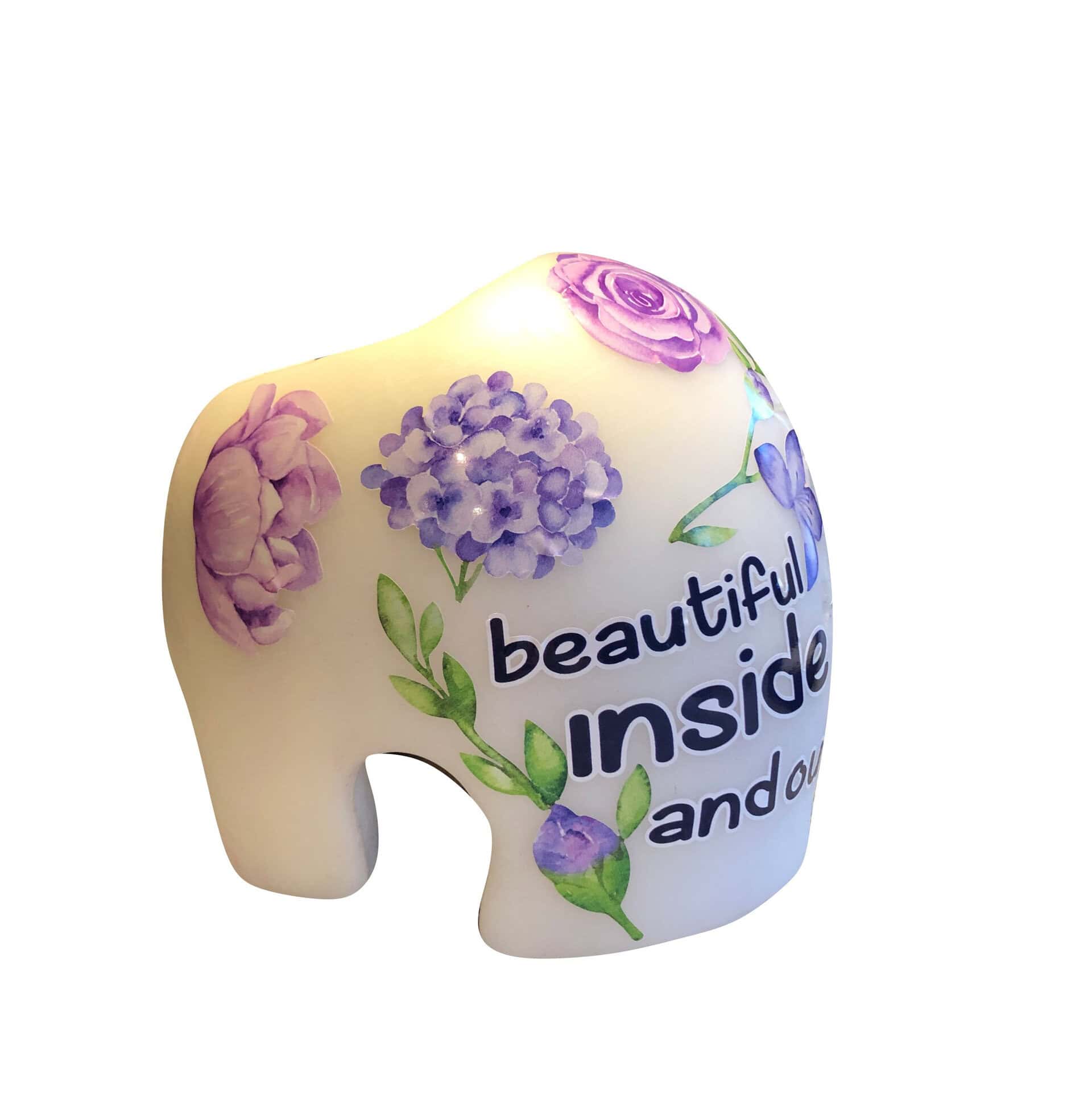 Purple Watercolor Flowers cranial band stickers - Image 8