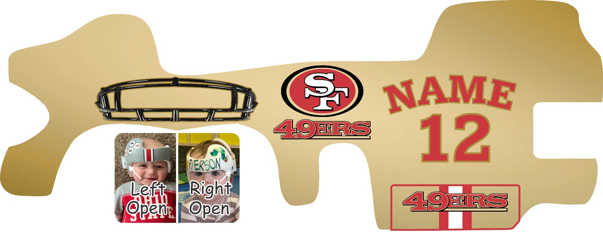 San Francisco 49ers Doc Band Wrap – Bling Your Band