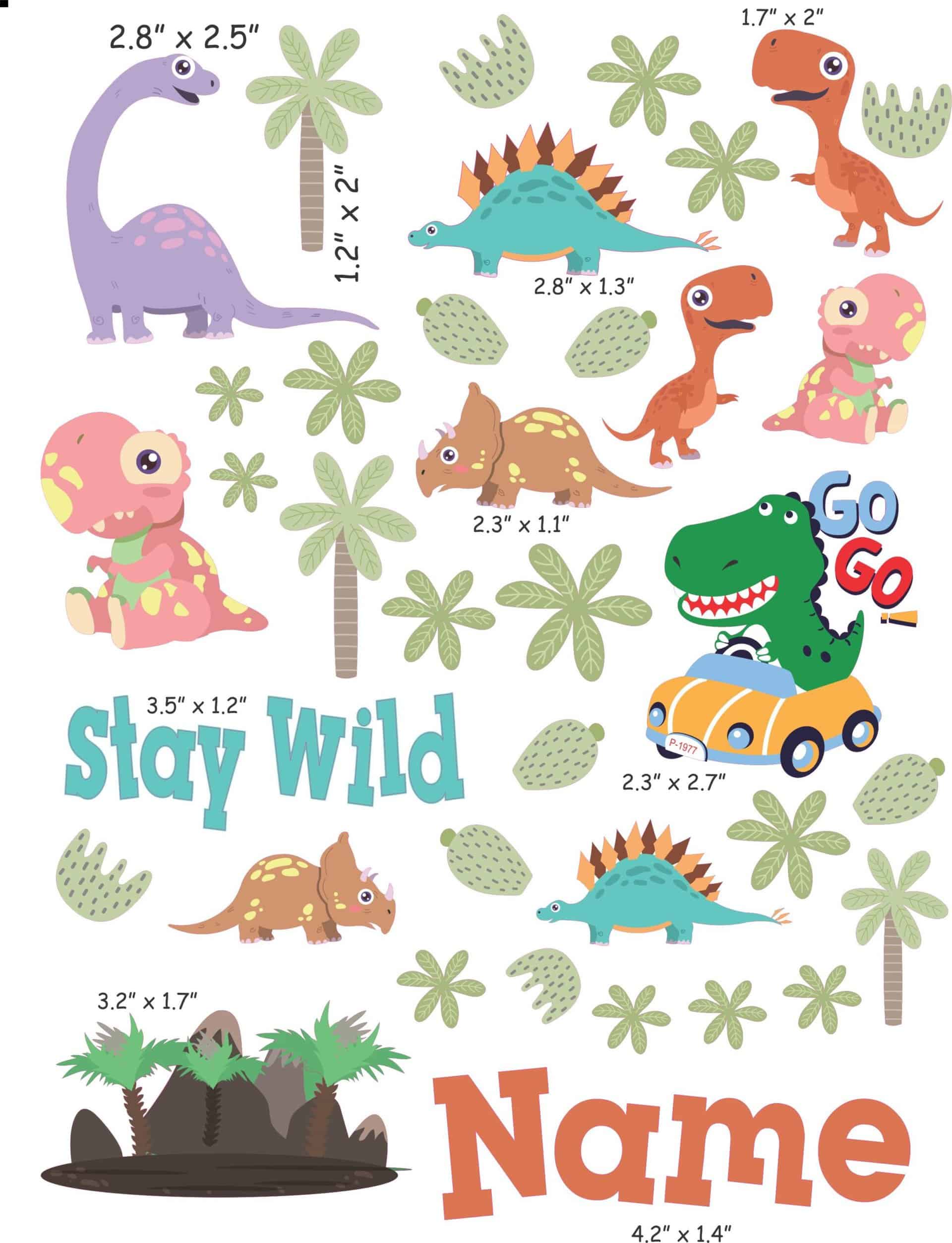 stay wild cranial band decals
