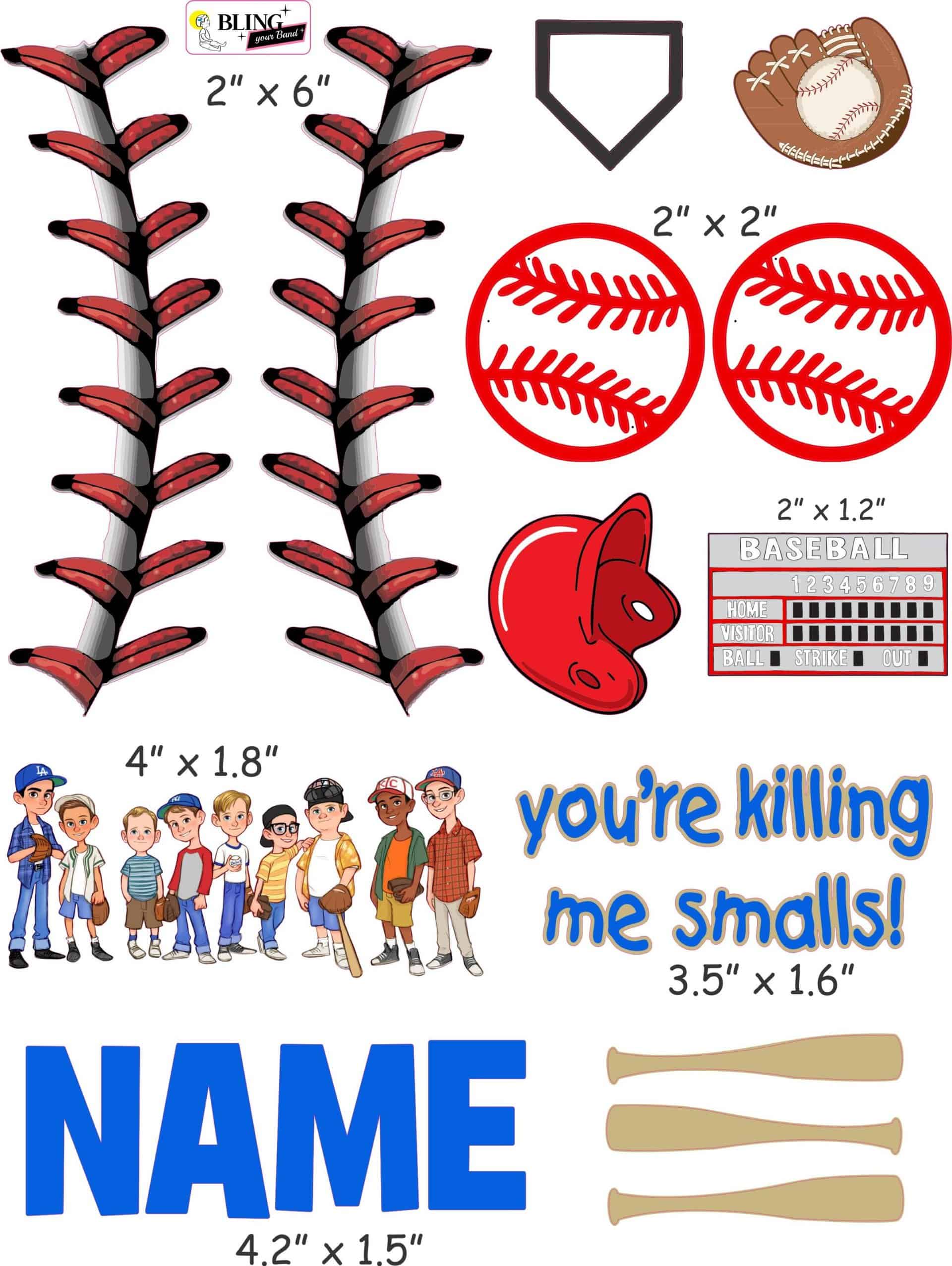 The Sandlot cranial band decals - Image 3