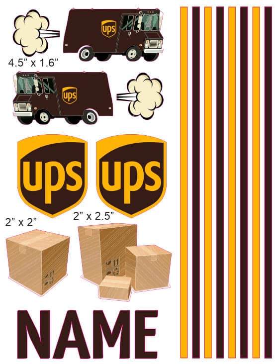 UPS cranial band stickers | Bling Your Band