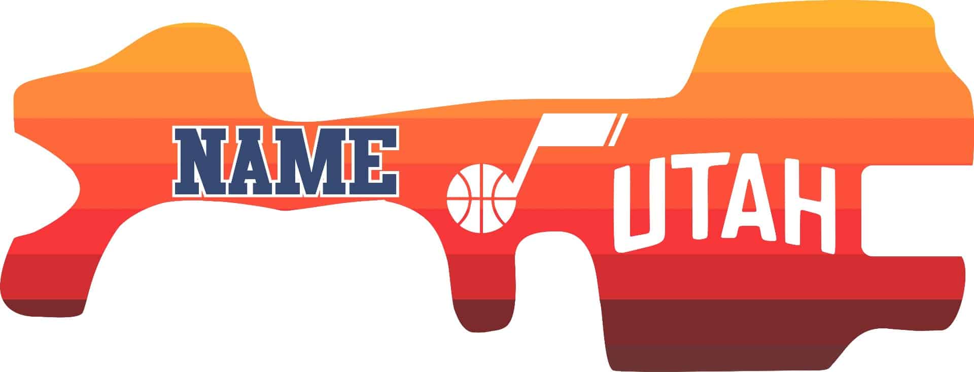 vintage utah jazz doc band wrap