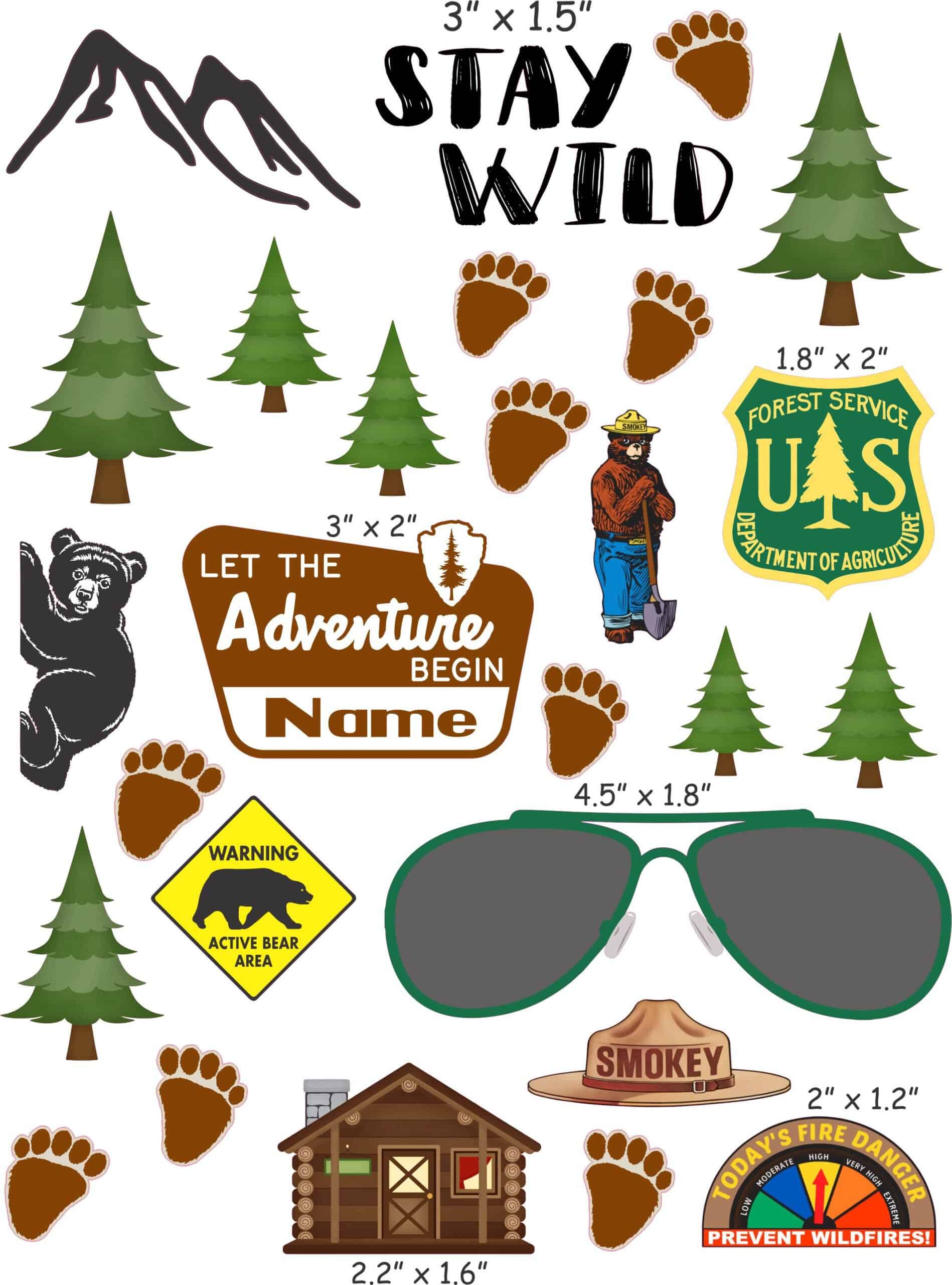 Forest Service cranial band decals