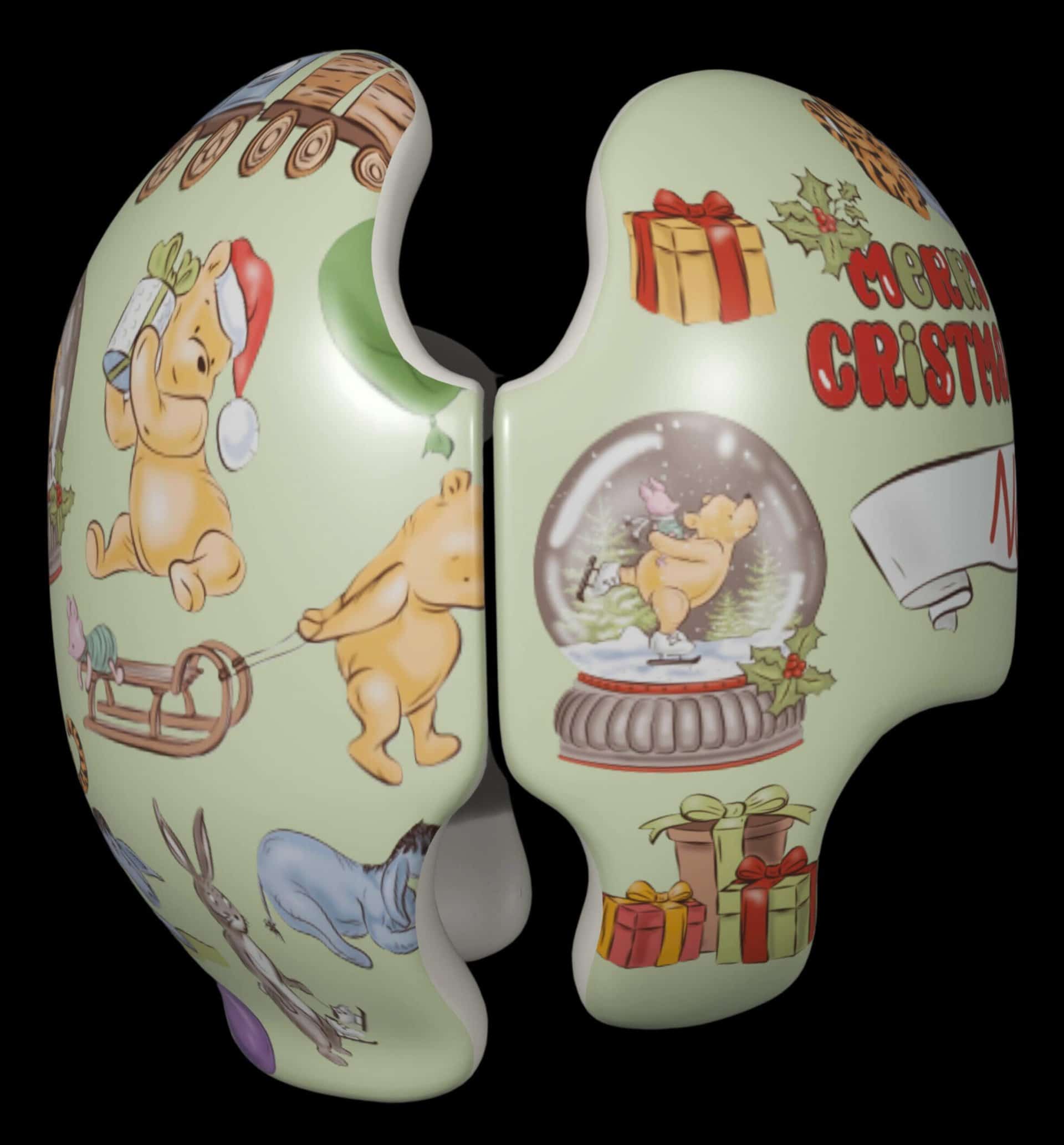 Winnie the Pooh Christmas cranial band decals | Bling Your Band