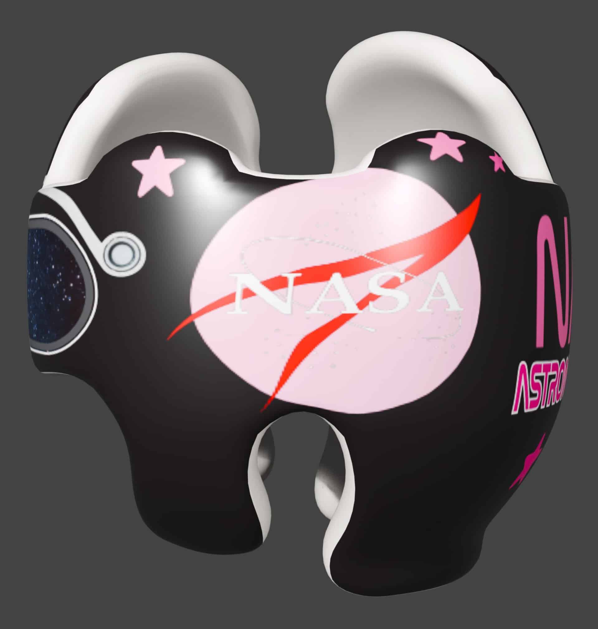 NASA Visor Girl cranial band decal