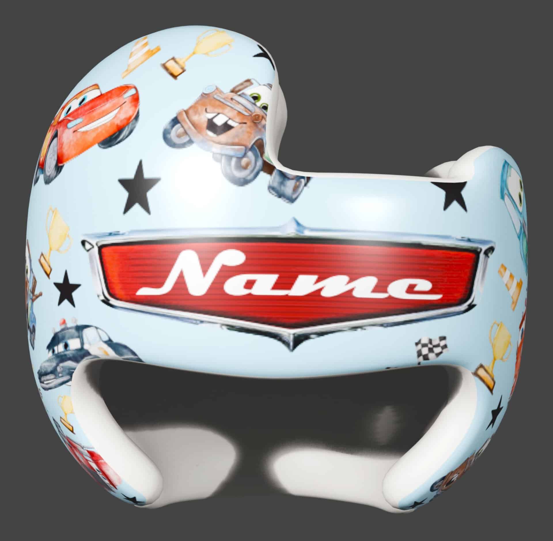 Retro Lightning McQueen cranial band decals