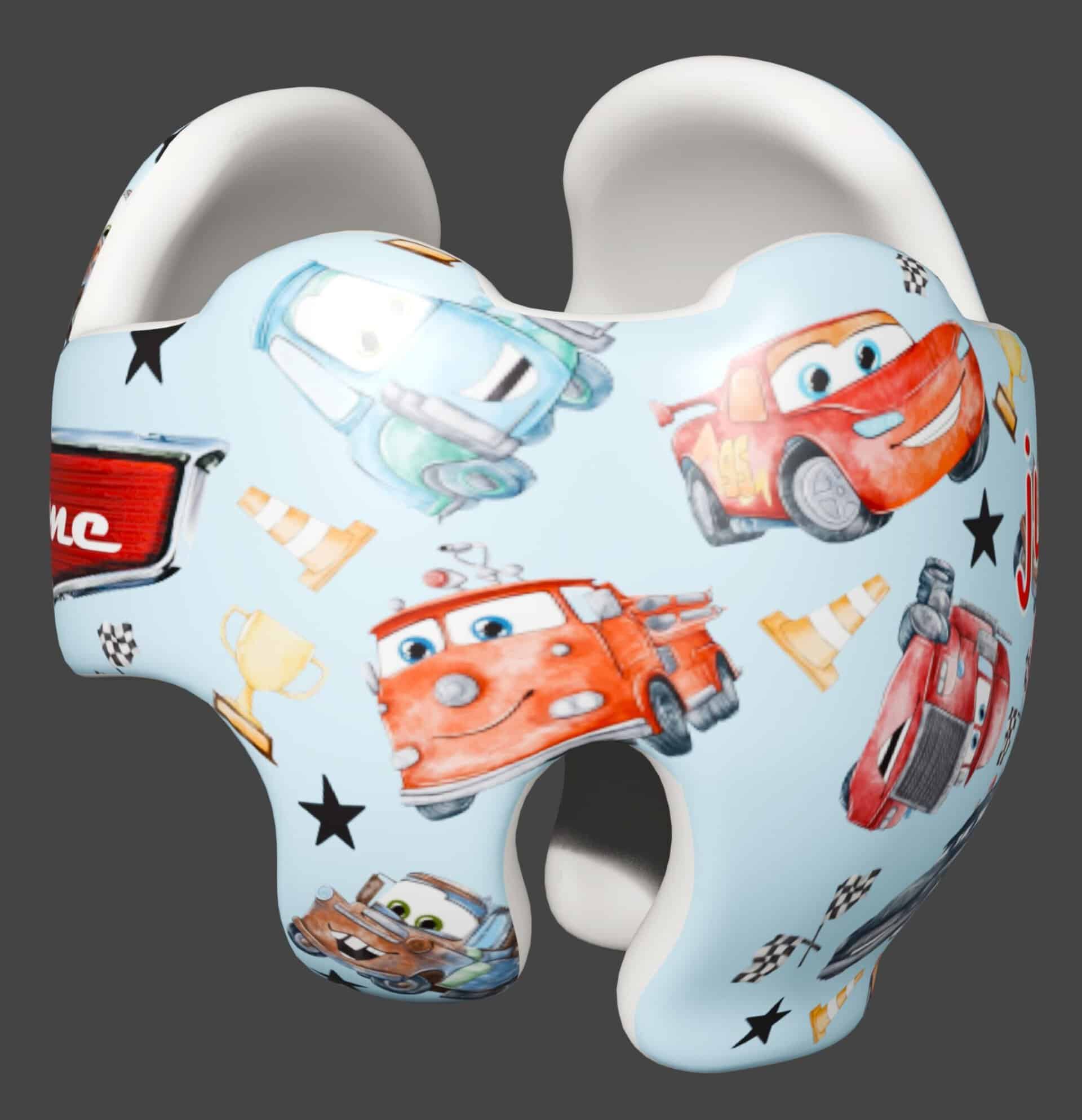 Retro Lightning McQueen cranial band decals