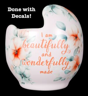 Pastel Watercolor Flowers cranial band decals