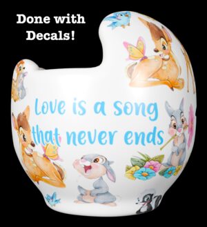 Bambi and Thumper cranial band decals