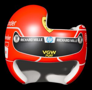 Charles Lecleric Ferrari Helmet doc band wrap
