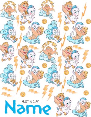Baby Hercules cranial band decals