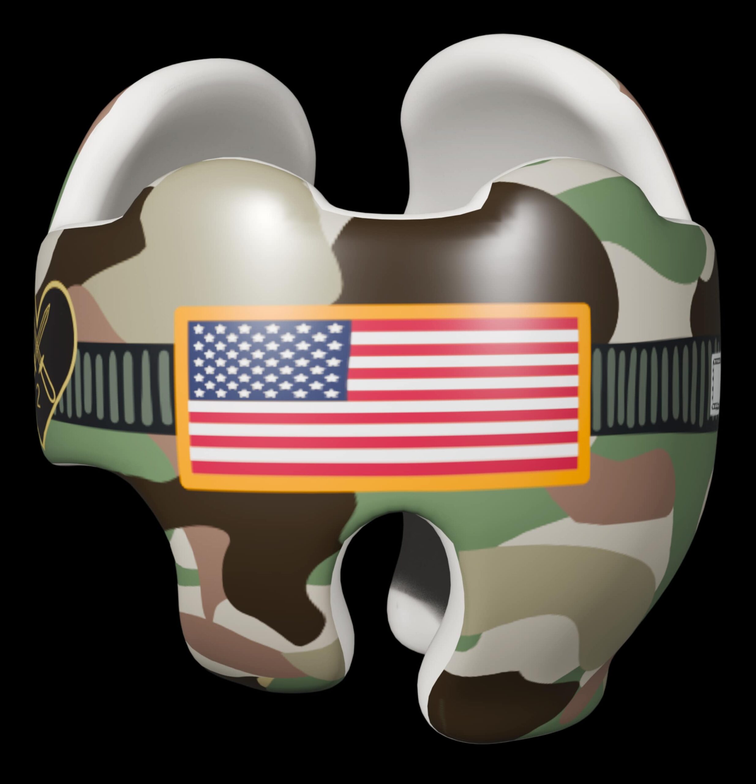 Operation Round Noggin Hand painted doc band wrap