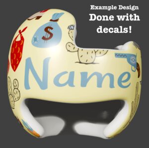 Desert Charm Boy cranial band decals