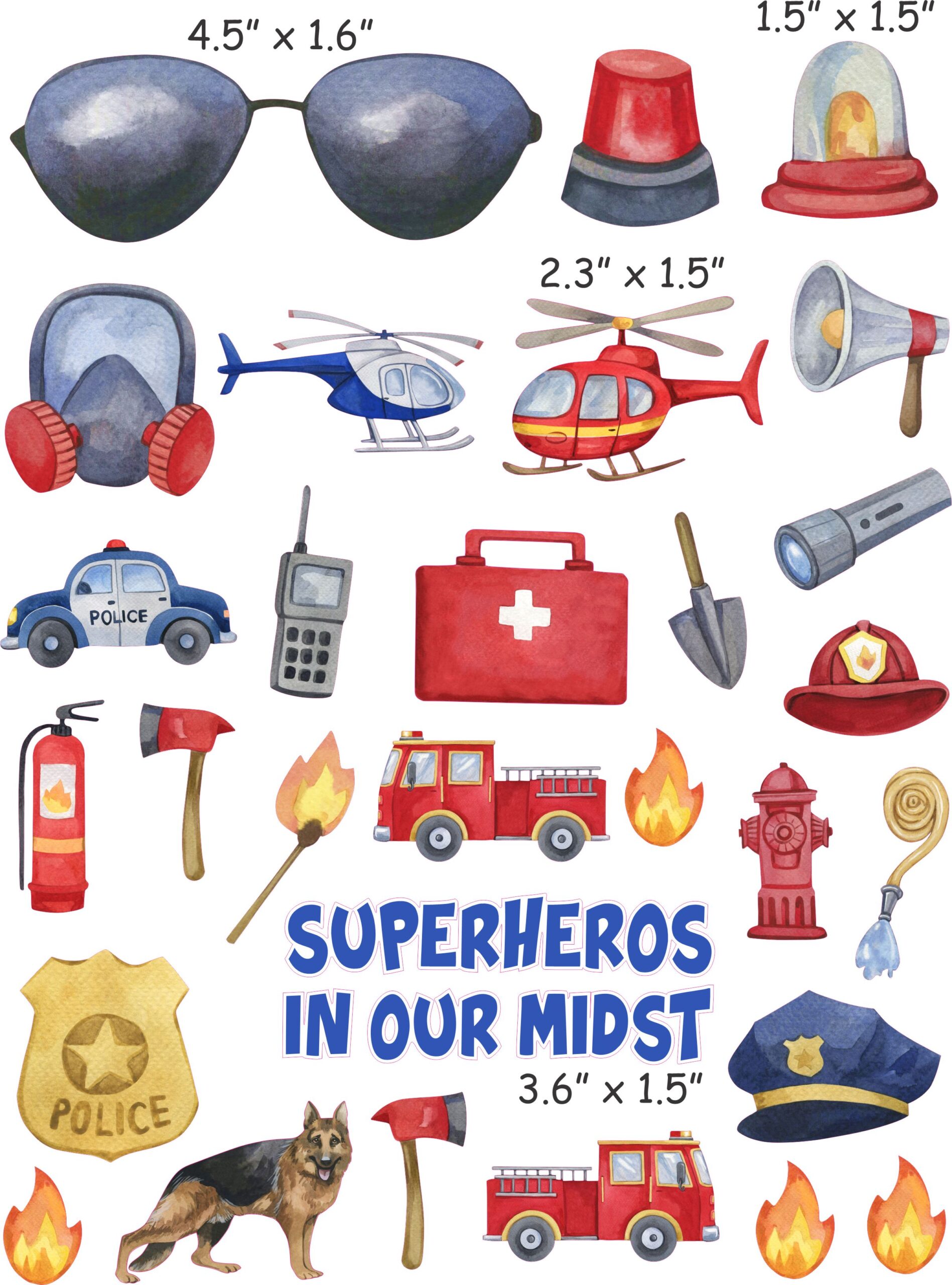 Everyday Hero's 2 cranial band decals