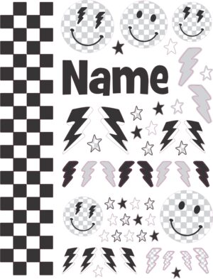 Good Vibes Only 4 cranial band decals